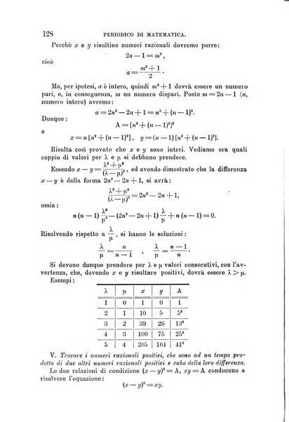 Periodico di matematica per l'insegnamento secondario