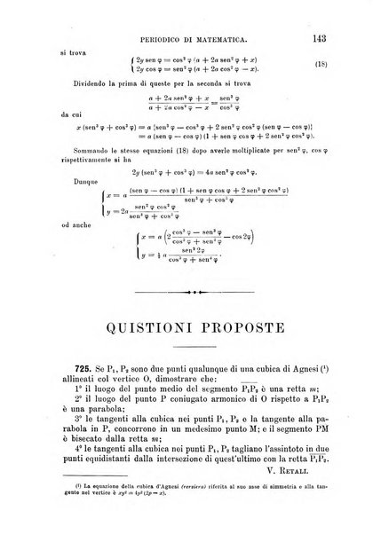 Periodico di matematica per l'insegnamento secondario