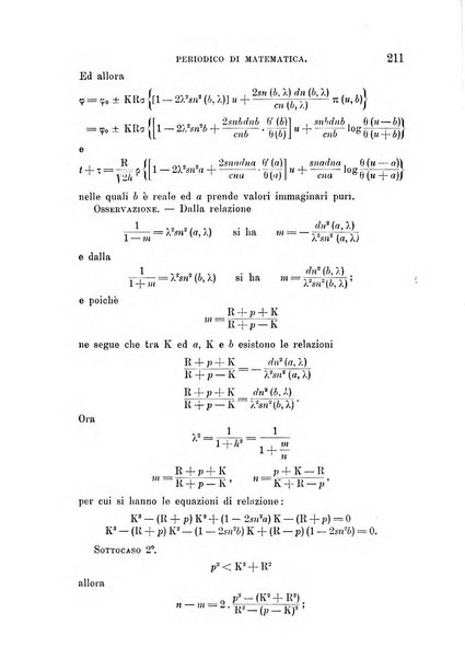 Periodico di matematica per l'insegnamento secondario