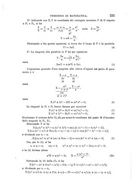 Periodico di matematica per l'insegnamento secondario