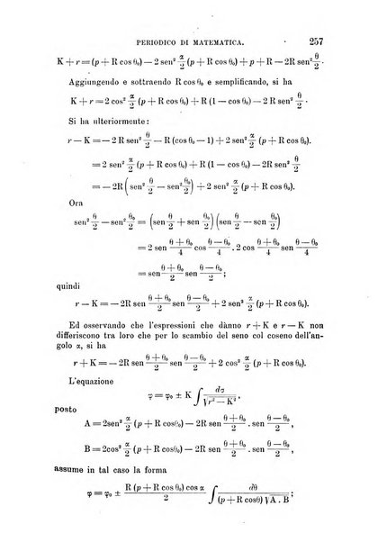 Periodico di matematica per l'insegnamento secondario