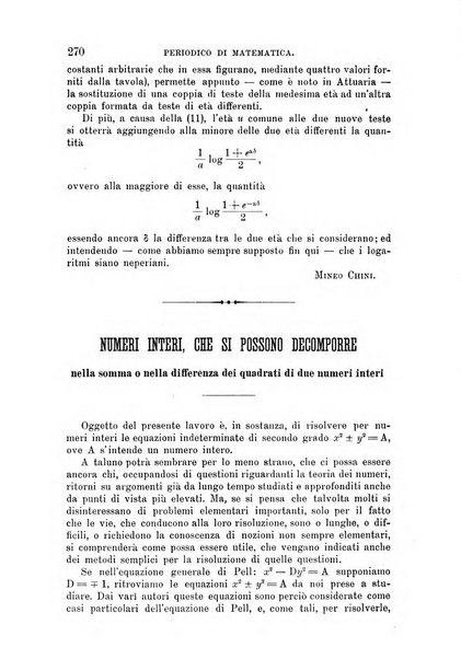 Periodico di matematica per l'insegnamento secondario