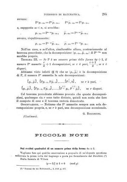 Periodico di matematica per l'insegnamento secondario