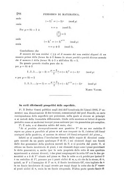 Periodico di matematica per l'insegnamento secondario