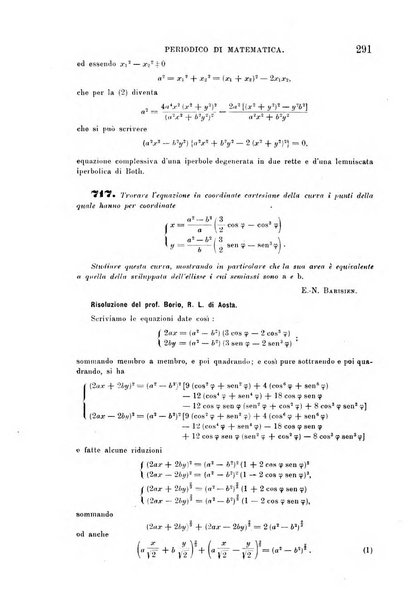 Periodico di matematica per l'insegnamento secondario