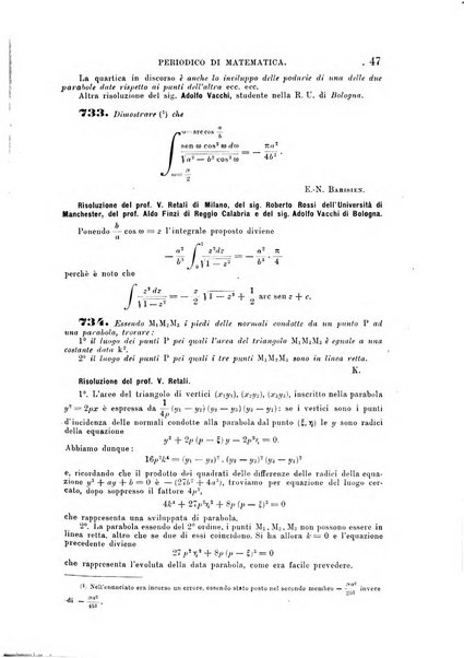 Periodico di matematica per l'insegnamento secondario