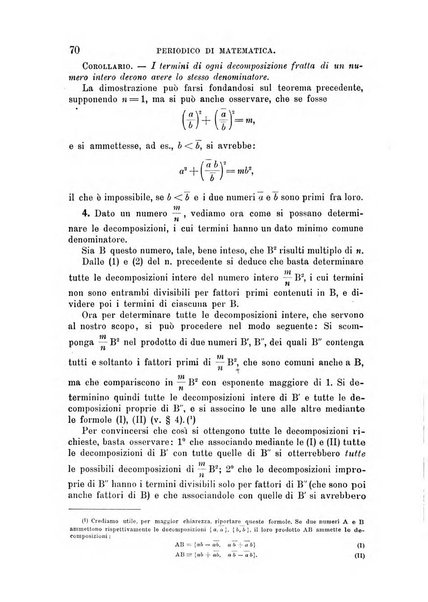 Periodico di matematica per l'insegnamento secondario