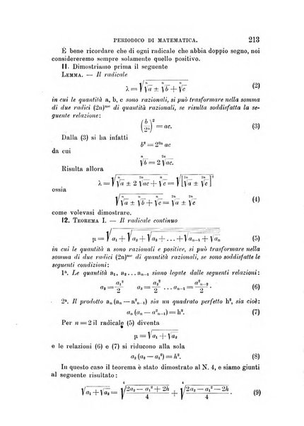 Periodico di matematica per l'insegnamento secondario