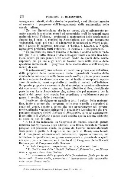 Periodico di matematica per l'insegnamento secondario