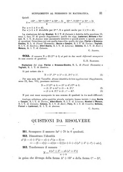 Periodico di matematica per l'insegnamento secondario