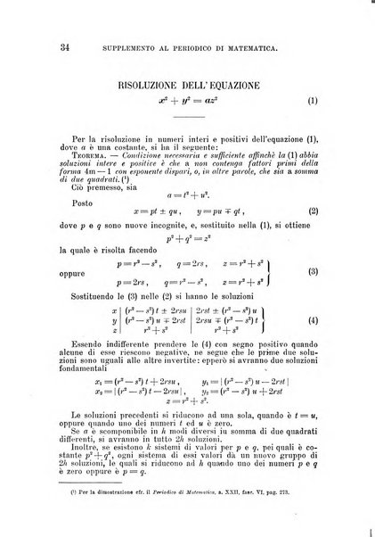 Periodico di matematica per l'insegnamento secondario