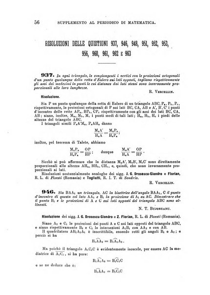 Periodico di matematica per l'insegnamento secondario