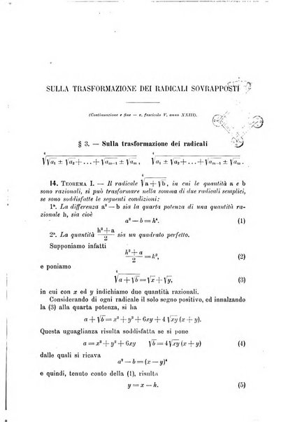 Periodico di matematica per l'insegnamento secondario