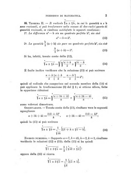 Periodico di matematica per l'insegnamento secondario