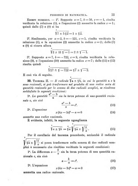 Periodico di matematica per l'insegnamento secondario