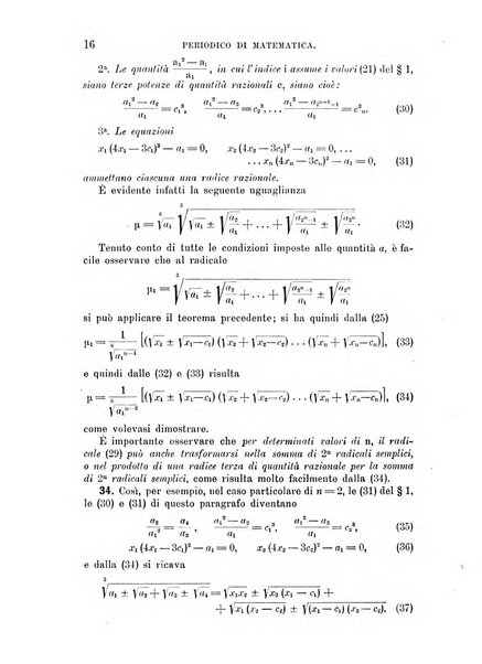 Periodico di matematica per l'insegnamento secondario