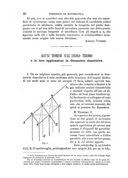 Periodico di matematica per l'insegnamento secondario