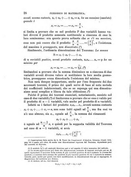 Periodico di matematica per l'insegnamento secondario