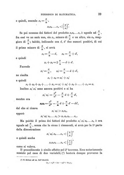 Periodico di matematica per l'insegnamento secondario