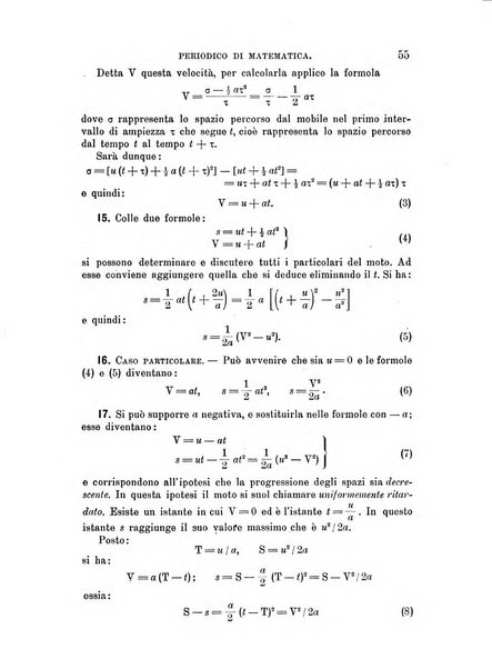 Periodico di matematica per l'insegnamento secondario