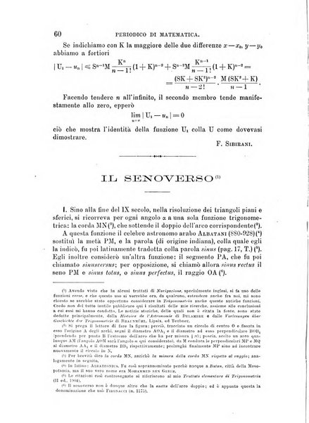 Periodico di matematica per l'insegnamento secondario