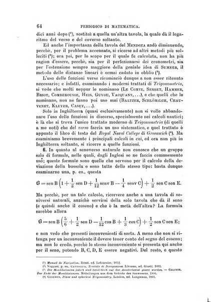 Periodico di matematica per l'insegnamento secondario