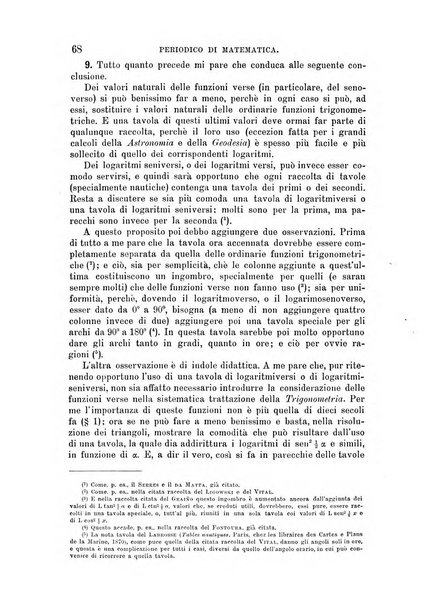 Periodico di matematica per l'insegnamento secondario