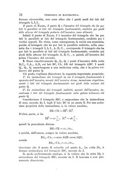 Periodico di matematica per l'insegnamento secondario