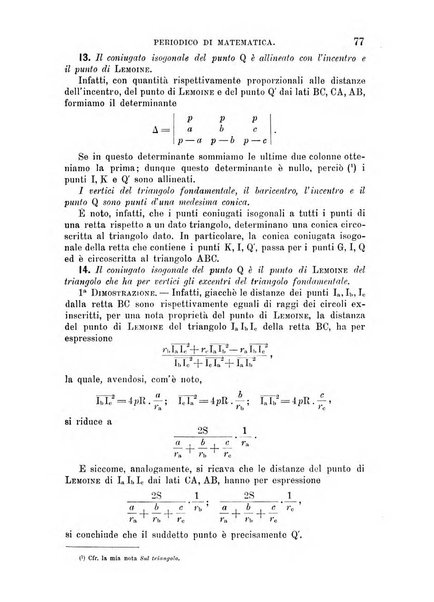 Periodico di matematica per l'insegnamento secondario