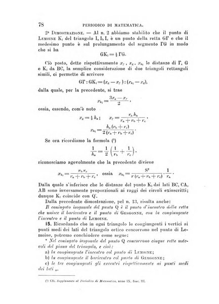 Periodico di matematica per l'insegnamento secondario