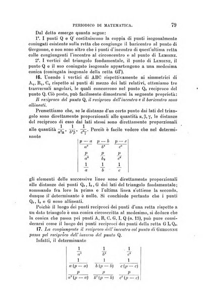 Periodico di matematica per l'insegnamento secondario