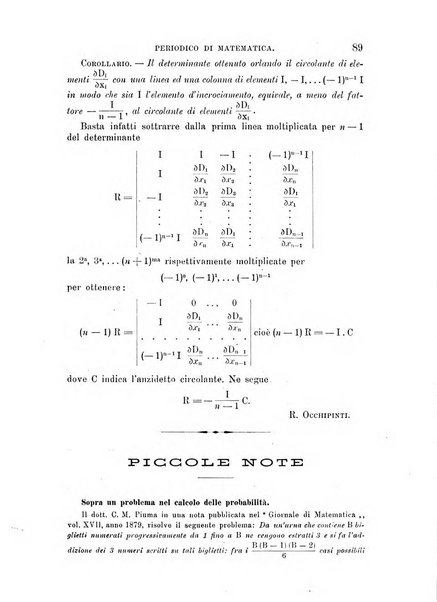 Periodico di matematica per l'insegnamento secondario