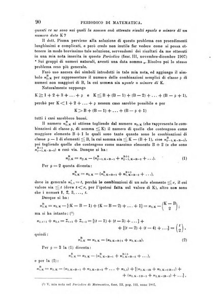 Periodico di matematica per l'insegnamento secondario