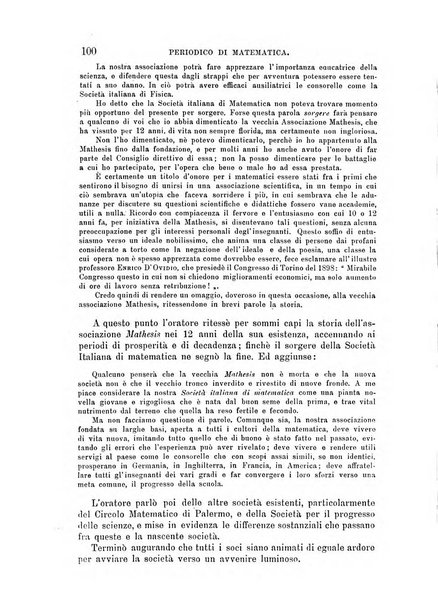 Periodico di matematica per l'insegnamento secondario