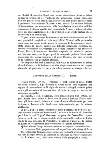 Periodico di matematica per l'insegnamento secondario