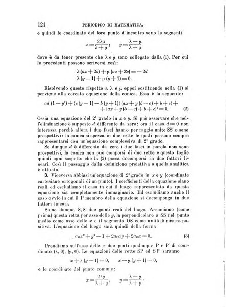 Periodico di matematica per l'insegnamento secondario