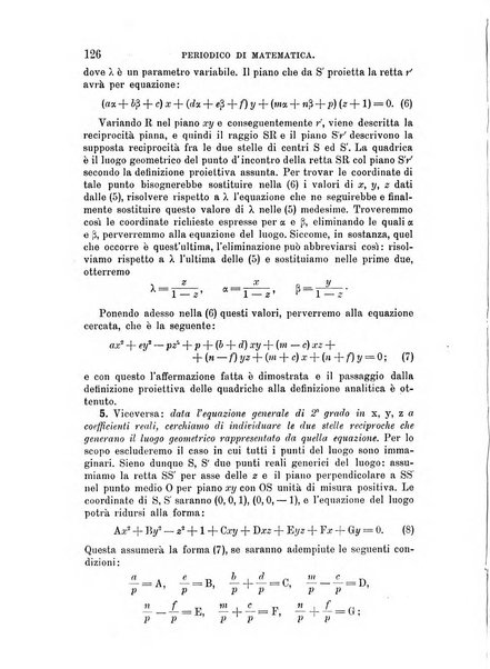 Periodico di matematica per l'insegnamento secondario