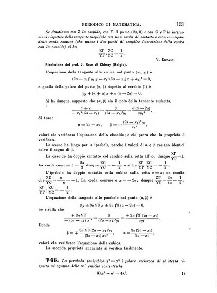 Periodico di matematica per l'insegnamento secondario