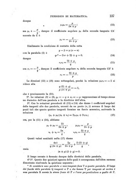 Periodico di matematica per l'insegnamento secondario