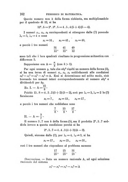 Periodico di matematica per l'insegnamento secondario