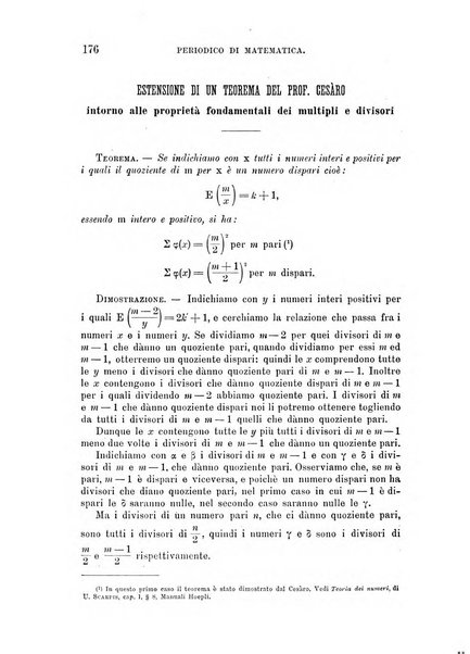 Periodico di matematica per l'insegnamento secondario