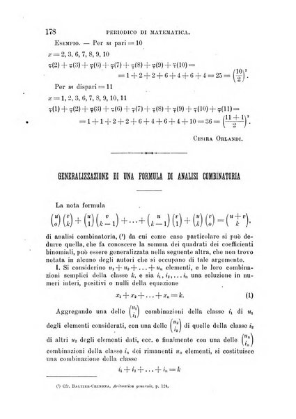 Periodico di matematica per l'insegnamento secondario