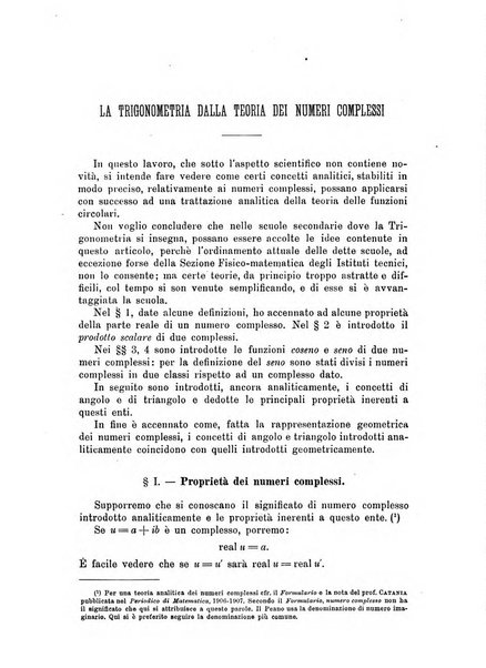 Periodico di matematica per l'insegnamento secondario