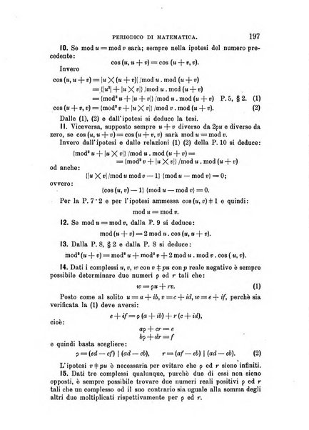 Periodico di matematica per l'insegnamento secondario