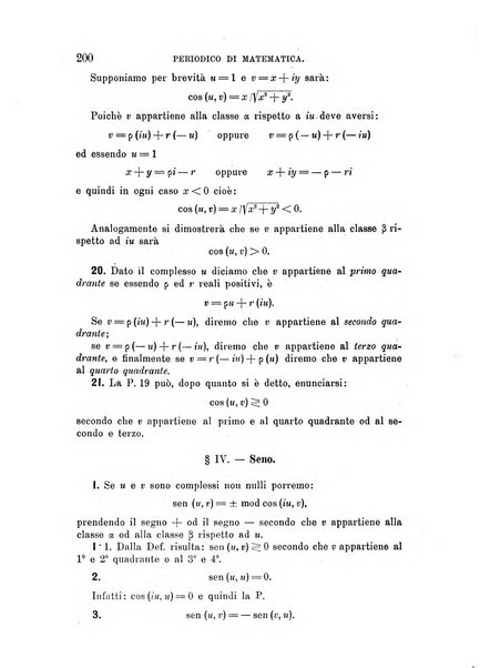 Periodico di matematica per l'insegnamento secondario