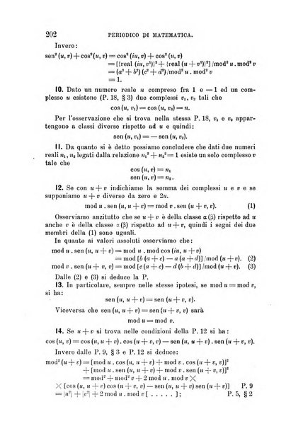 Periodico di matematica per l'insegnamento secondario