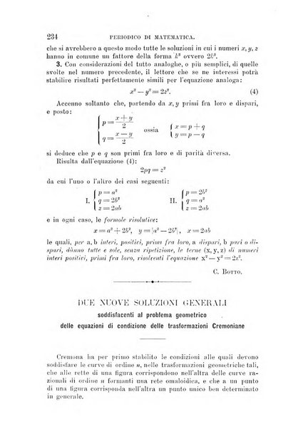 Periodico di matematica per l'insegnamento secondario