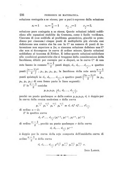 Periodico di matematica per l'insegnamento secondario