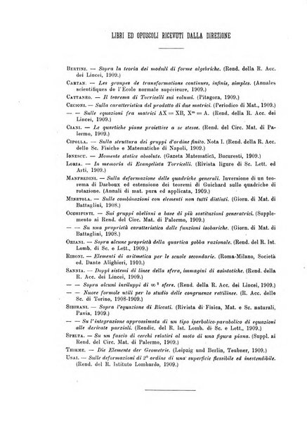 Periodico di matematica per l'insegnamento secondario