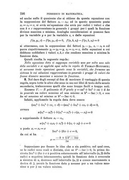 Periodico di matematica per l'insegnamento secondario